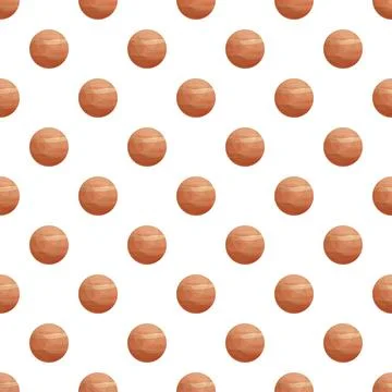 Planet venus seamless pattern on white background Stock Illustration