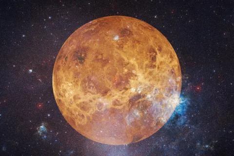 Planet Venus. Solar system. Elements of this image furnished by NASA Stock Photos