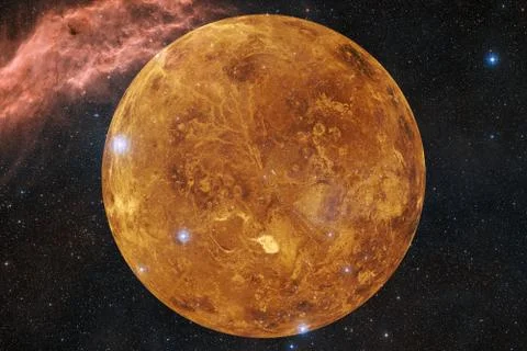 Planet Venus. Solar system. Elements of this image furnished by NASA Stockfoto's