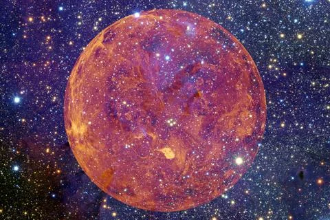 Planet Venus. Solar system. Elements of this image furnished by NASA Stock Photos