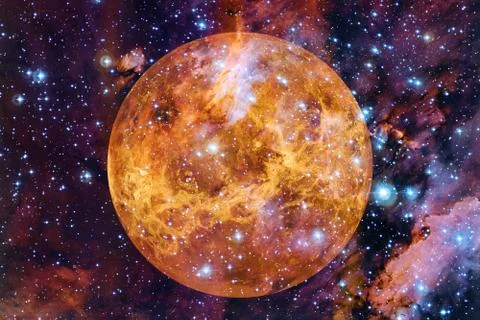 Planet Venus. Solar system. Elements of this image furnished by NASA Stock Photos