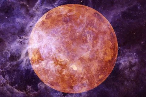 Planet Venus. Solar system. Elements of this image furnished by NASA Foto stock