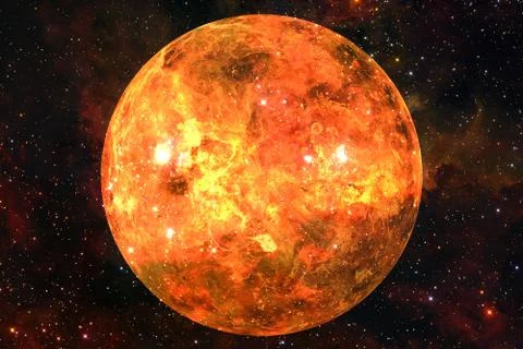 Planet Venus. Solar system. Elements of this image furnished by NASA Stock Photos