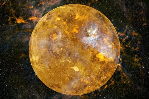  Planet Venus. Solar system. Elements of this image furnished by NASA Plan... Stock Photos