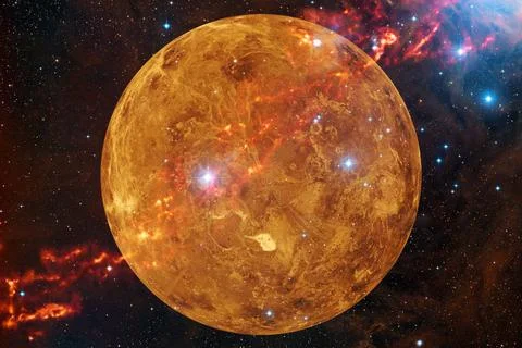  Planet Venus. Solar system. Elements of this image furnished by NASA Plan... Stock Photos