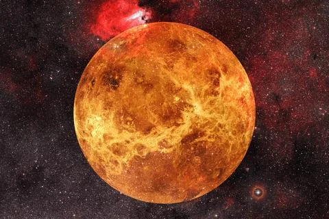  Planet Venus. Solar system. Elements of this image furnished by NASA Plan... Stock Photos