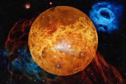  Planet Venus. Solar system. Elements of this image furnished by NASA Plan... Stock Photos