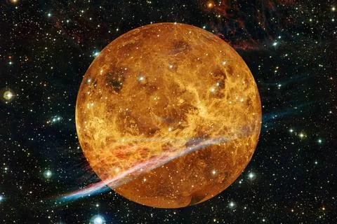  Planet Venus. Solar system. Elements of this image furnished by NASA Plan... Stock Photos