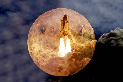  Planet Venus. Solar system. Elements of this image furnished by NASA Plan... Stock Photos