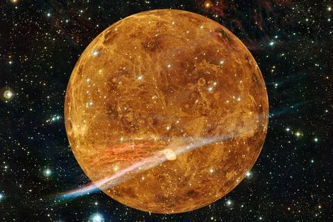  Planet Venus. Solar system. Elements of this image furnished by NASA Plan... Stock Photos