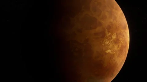 Planet Venus in Space Motion Background 4K Vídeos de archivo 244999015