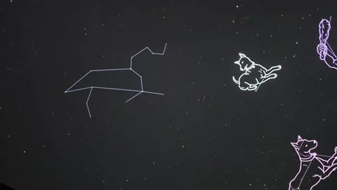 Planetarium Interior and Astronomical Observatory Telescope Stock Footage 338346572