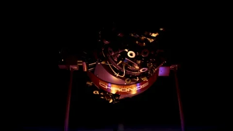 Planetarium Star Projector, Blue Light Background Video stock 92407834