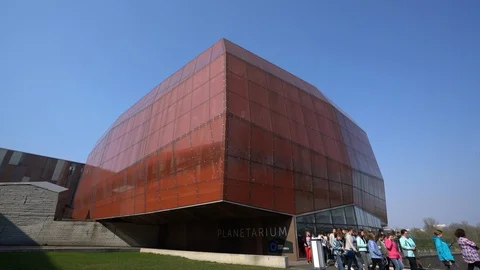 The Planetarium in Warsaw Stock Footage 106704667