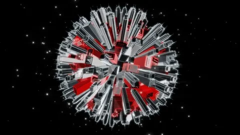 Planetary Beat Looping Animation Stock Footage 73429439