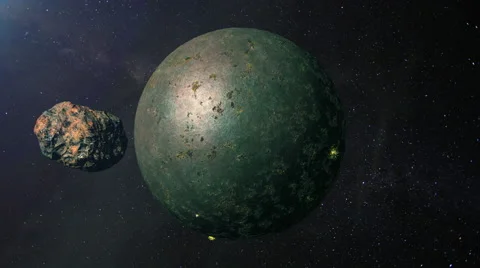 Planetary Collision Stock Footage 54225981