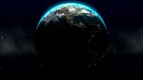 Planetary entry. Earth. Space. Arrival Stock Footage 170225118