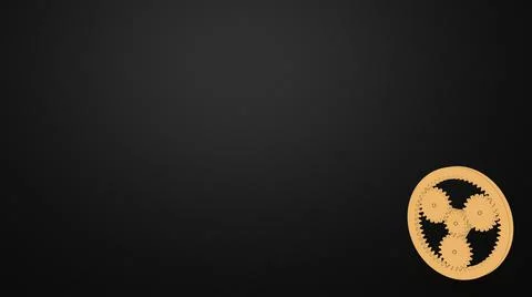 Planetary gears mechanism with shafts on solid background 3d rendering image 스톡 일러스트