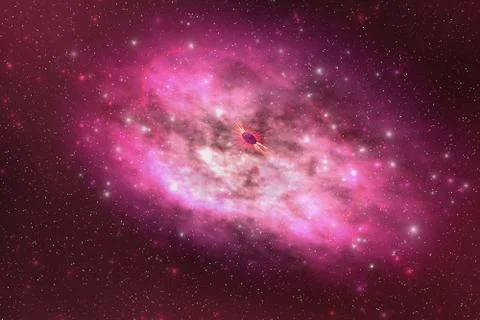 Planetary nebula Illustrazione stock