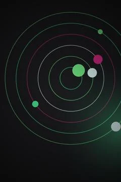 Planetary Orbit Illustration 스톡 사진