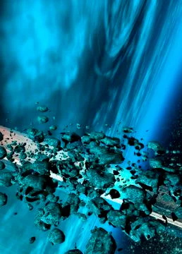 Planetary rings, artwork Stock Illustration