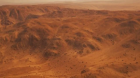 Planetary rover on the surface of Mars Stock Footage 82808079