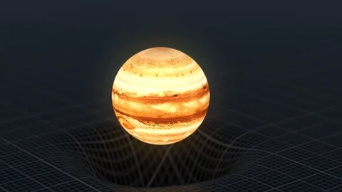 Planetary System Gravity Simulation v7 Motion Background 動画素材 95327564