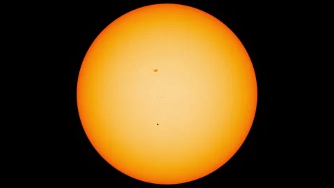 Planetary transit timelapse of Mercury passing between Earth and the Sun Stock Footage 262065327