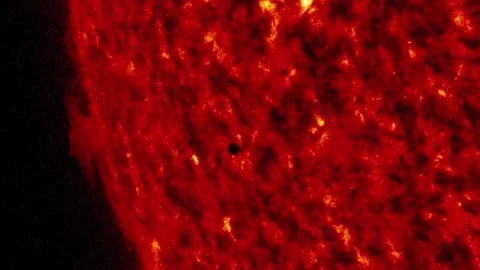 Planetary transit timelapse of Mercury passing between Earth and the Sun Stock Footage 262065356