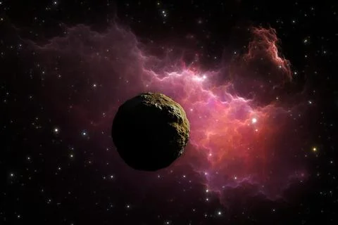 Planetesimal formation during protoplanetary disk Stock Illustration