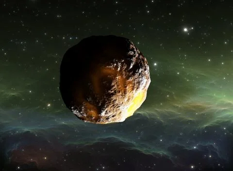 Planetesimal formation during protoplanetary disk Stock Illustration