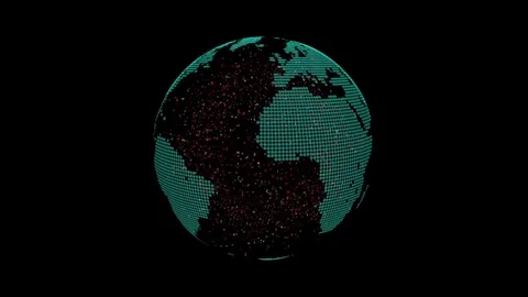 Planeth Earth With Flying Characters Stock Footage 76451096