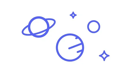 Planets in Alignment Stock Footage 335640115