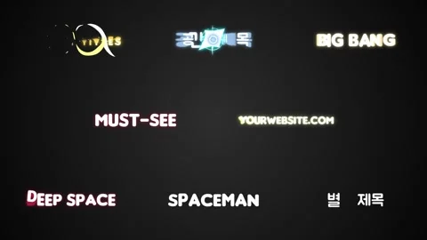 Planets And Asteroids Titles for After Effects Stockmateriaal After Effects