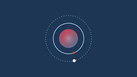 Planets and Moons in Space Orbit. Stock Footage 337047182