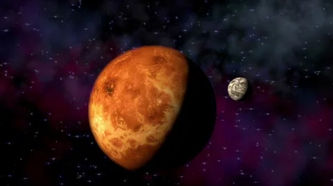 Planets and spaceships Stock-Footage 7369414