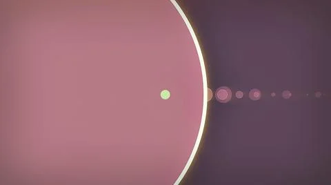 Planets circles glow illustration Illustrazione stock