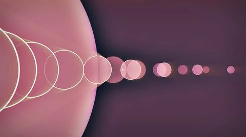 Planets eclipse glow illustration Illustrazione stock