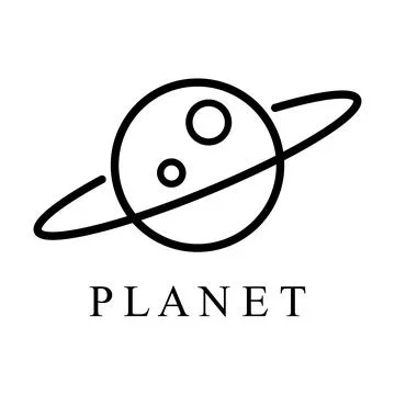 Planets icon vector Stock Illustration