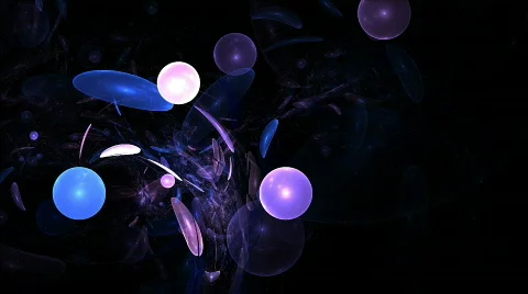 Planets moving seamless Stock Footage