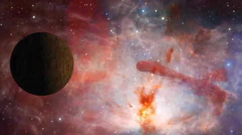 Planets Nebula Galaxy Stock Footage 24804961