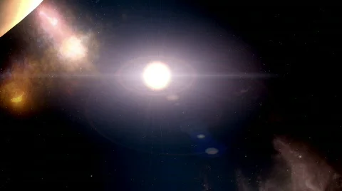 Planets in solar system Stock Footage 492579