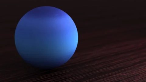Planets of the solar system, Neptune. The planet rotates on the table. 스톡 동영상 150140607