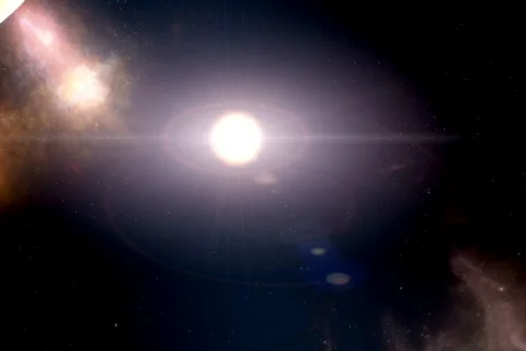 Planets in solar system NTSC Stock-Footage 492528