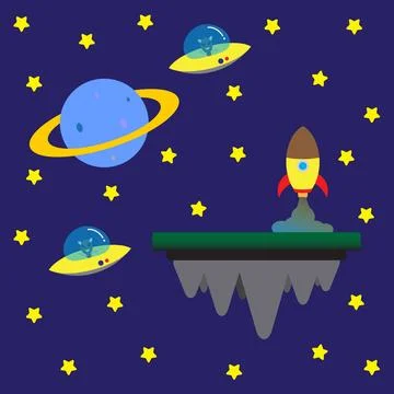 Planets in the solar system, Solar system, Inner planets and Outer planets Stock Illustration