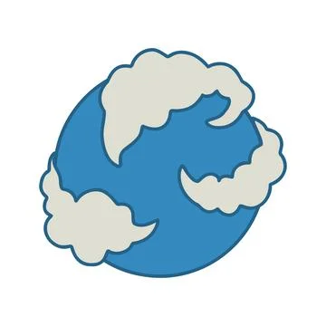 Planets of the solar system, sun in doodle style Stock Illustration