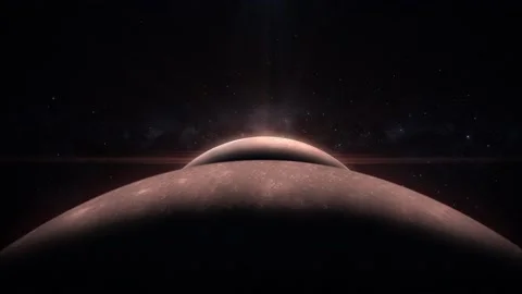 Planets in space in a 3D animation Stock Footage 235736209