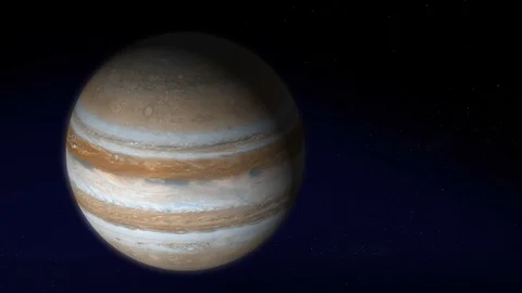 The planets in space - Jupiter, Animation, Version3 Stock Footage 92797697
