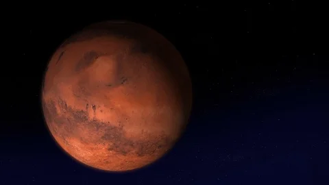 The planets in space - Mars, Animation, Version3 Stock Footage 92937002