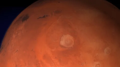 The planets in space - Mars, Animation, Version4 Stock Footage 92966989